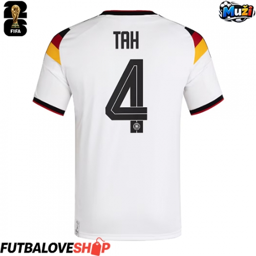 Dres Nemecko Jonathan Tah #4 Domáci MS 2026 Krátky Rukáv
